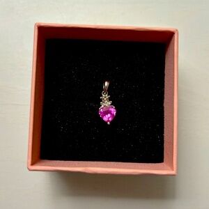 October Birthstone Necklace Charm